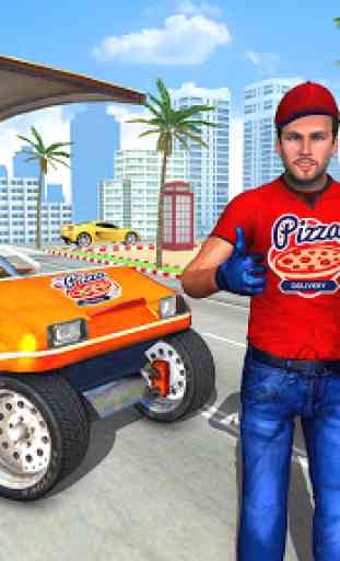 Smart Taxi Driving Pizza Delivery Boy 2
