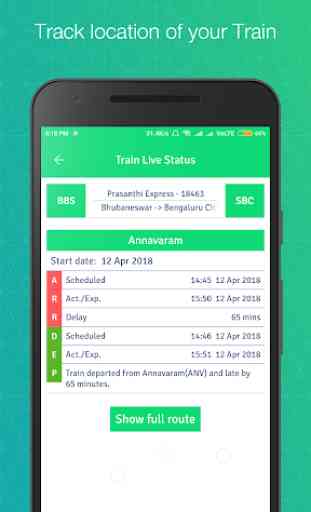 SpotUrTrain : Train Running status live 2