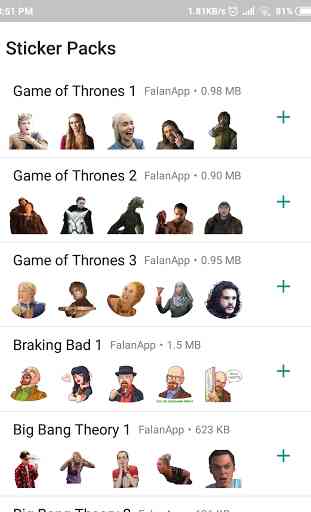 Tv Series Stickers for Whatsapp 1