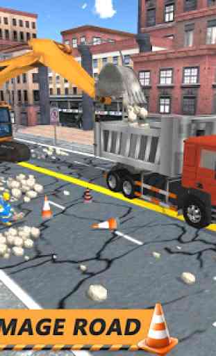 3380/5000 Real Road Construction Sim: City Road B 1