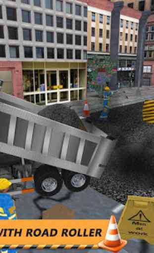 3380/5000 Real Road Construction Sim: City Road B 3