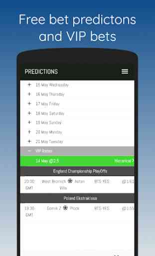 Betting tips: football app, soccer free daily bets 4