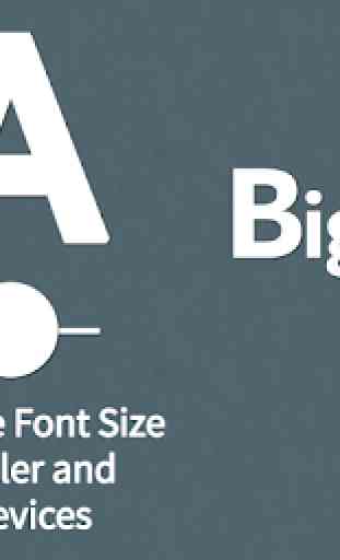 Big Font - Change Font Size & Display Size Enlarge 1