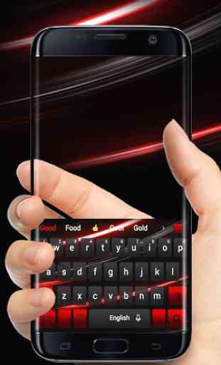 Black Red Keyboard 3