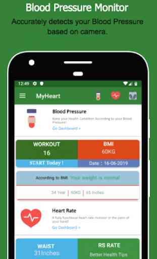 Blood Pressure Check - Heart Rate Monitor Fitness 4
