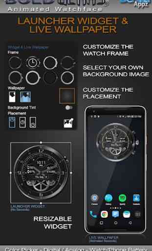 Bold Gears HD Watch Face Widget & Live Wallpaper 2