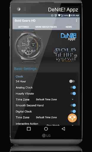 Bold Gears HD Watch Face Widget & Live Wallpaper 4