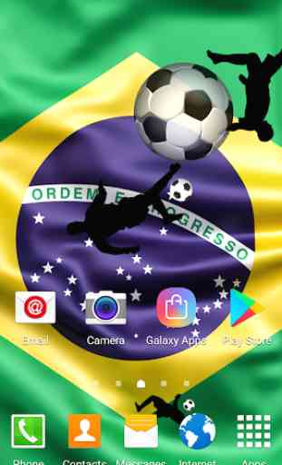 Brazil Football Live Wallpaper 1