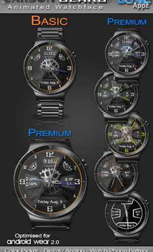Carbon Gears HD Watch Face Widget & Live Wallpaper 1