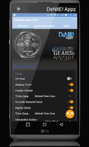 Carbon Gears HD Watch Face Widget & Live Wallpaper 4