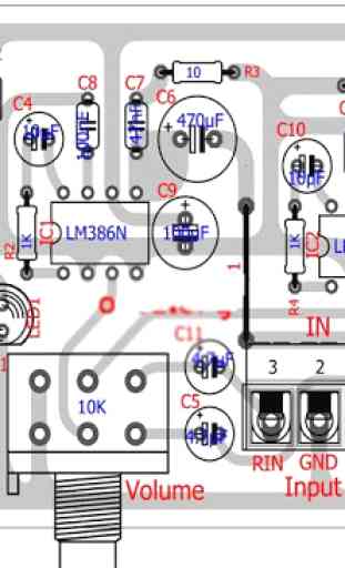 diagramma del circuito amplificatore 2