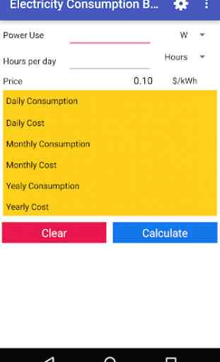 Electric Cost Bill Calculator 1