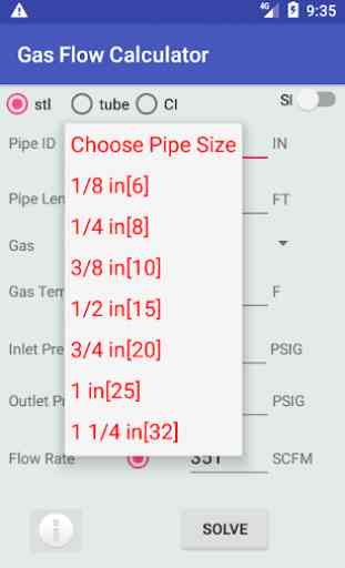 Gas Flow Calculator 2