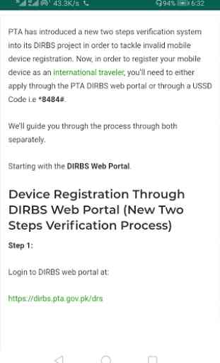 Guide for PTA Device Registration  - Easy Register 2