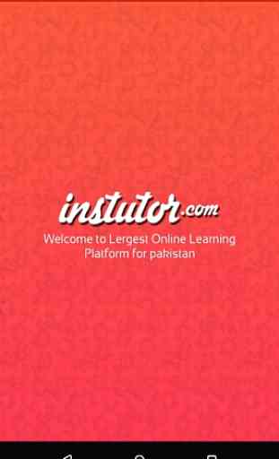 Instutor - Online lectures for Pakistani students 1