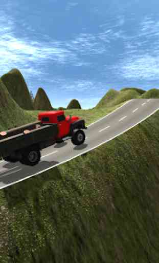 Montagna carico pick up truck driver simulatore 1