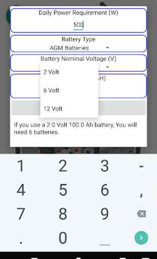Off Grid Battery Bank Calculation 2