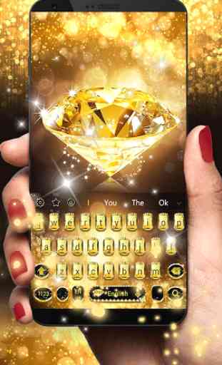 Oro diamante tastiera tema Gold Diamond 1