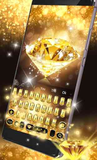 Oro diamante tastiera tema Gold Diamond 2