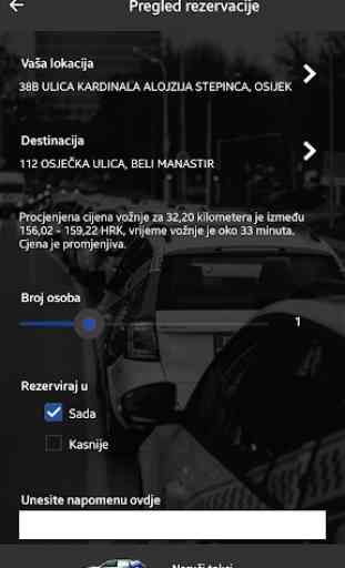 Osječki taxi – aplikacija za naručivanje 4