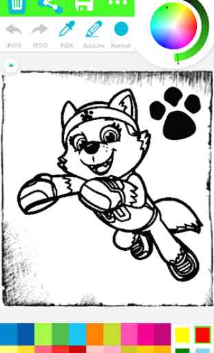 Paw Coloring Book for Puppy patrol for kids 3