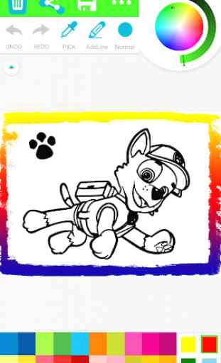 Paw Coloring Book for Puppy patrol for kids 4