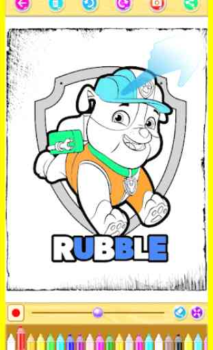 Paw Ryder - Puppy Patrol Coloring Book 3