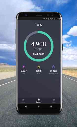 Pedometro - Step tracker per Android, app a piedi 1