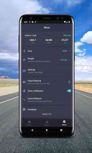 Pedometro - Step tracker per Android, app a piedi 3