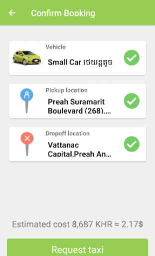 Phumi / iTsumo, the Cambodia Taxi Booking App 3