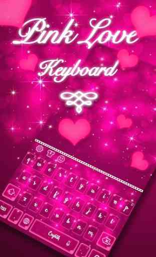 Pink Glitter Keyboard 1