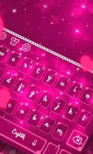 Pink Glitter Keyboard 2
