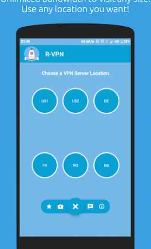 R-VPN – Free VPN For Android 3