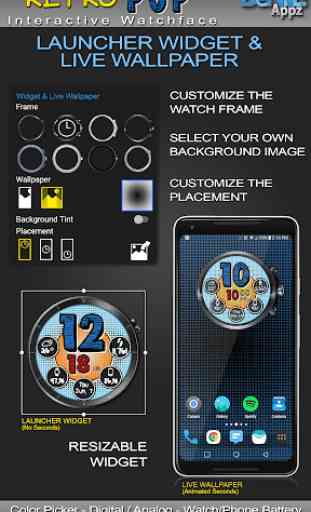 Retro Pop HD Watch Face Widget & Live Wallpaper 2