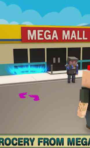 Virtual Life In A Simple Blocky Town 3