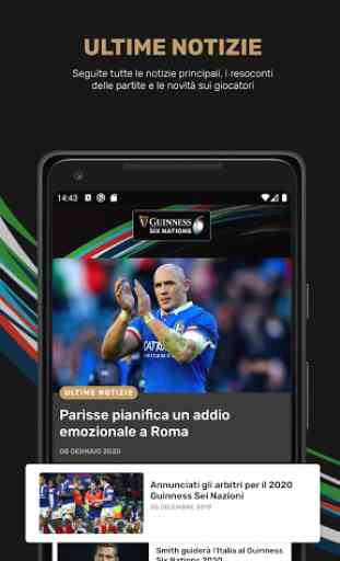 App del Guinness Six Nations ufficiale 3