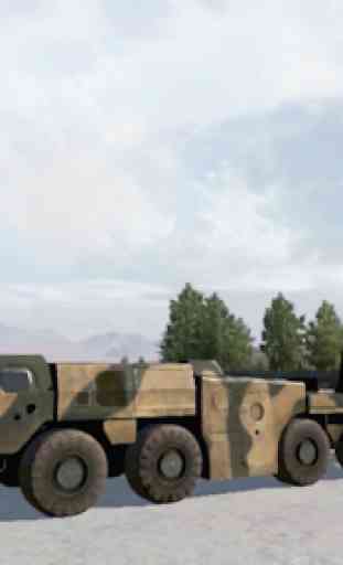Army Missile Launcher 3D Truck : Army Truck Games 2