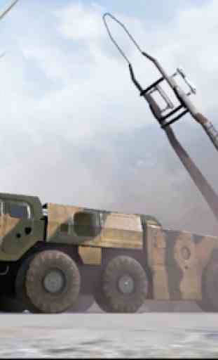 Army Missile Launcher 3D Truck : Army Truck Games 3