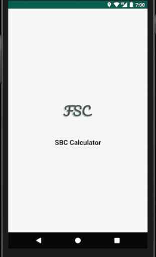 Calculator for SBC 1