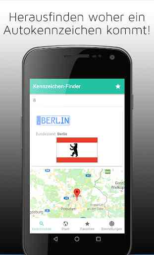 Deutsche Kennzeichen-Finder mit Karte 1