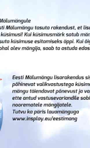 Eesti Mälumängu lisaküsimused 2