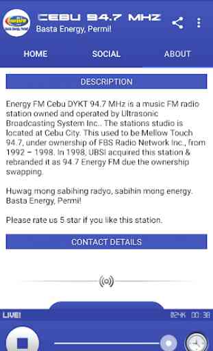Energy FM Cebu 94.7 Mhz 3
