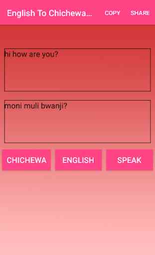 English To Chichewa  Converter or Translator 3