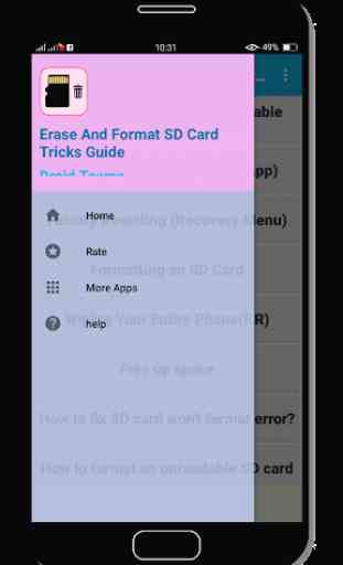 Erase And Format SD Card Tricks Guide 3