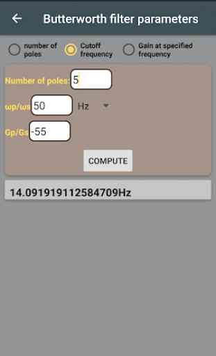 Filter calculator- RC, RL, RLC and active filter 4