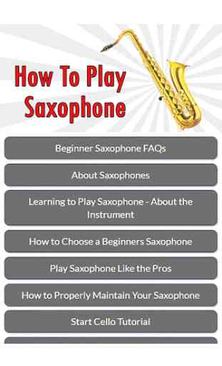 How To Play Saxophone 2