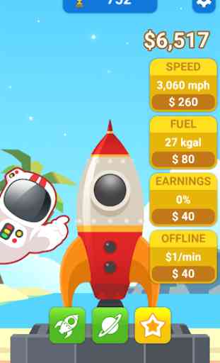 Idle Rocket Sky : Tap Tap Jump 1