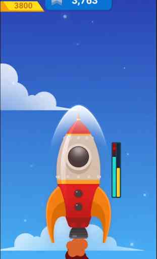 Idle Rocket Sky : Tap Tap Jump 2