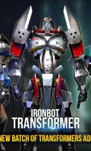 iron battle hero: robot transform cane auto guerra 1