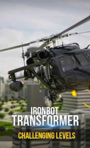 iron battle hero: robot transform cane auto guerra 2